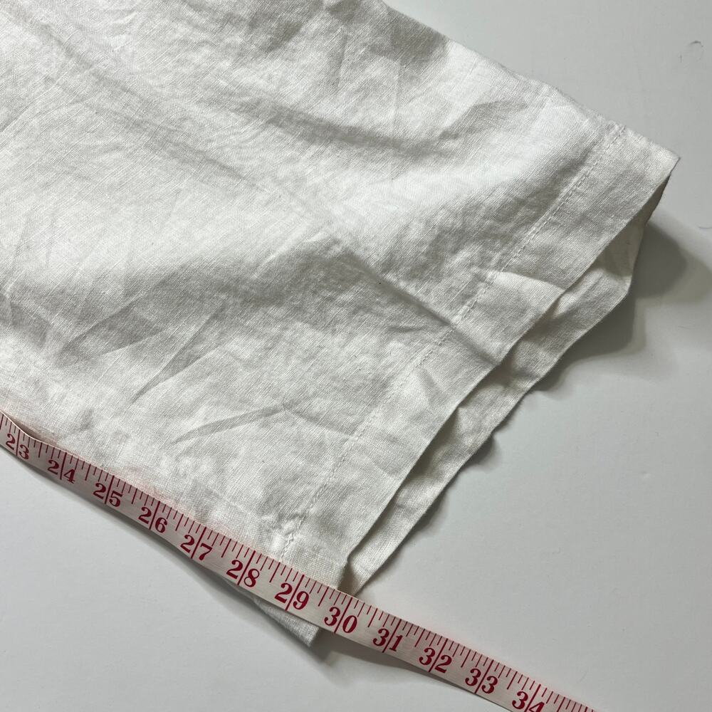 Athleta Cabo Linen Wide Leg Pants White Plus Size 24 Resort - Picture 10 of 11